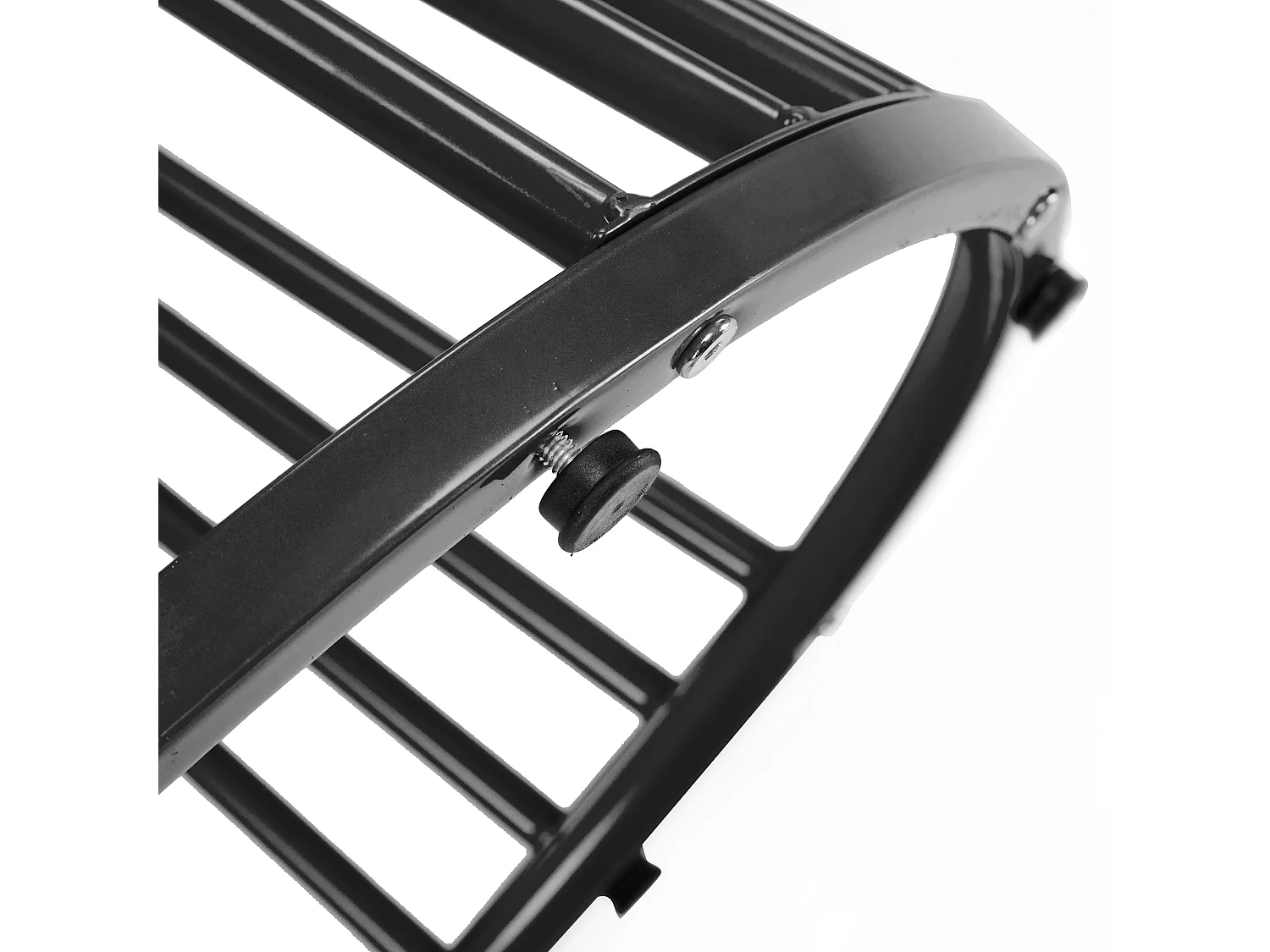 Table à manger blanc - Table à manger avec plateau en MDF et pieds en métal noir - décoration à motifs