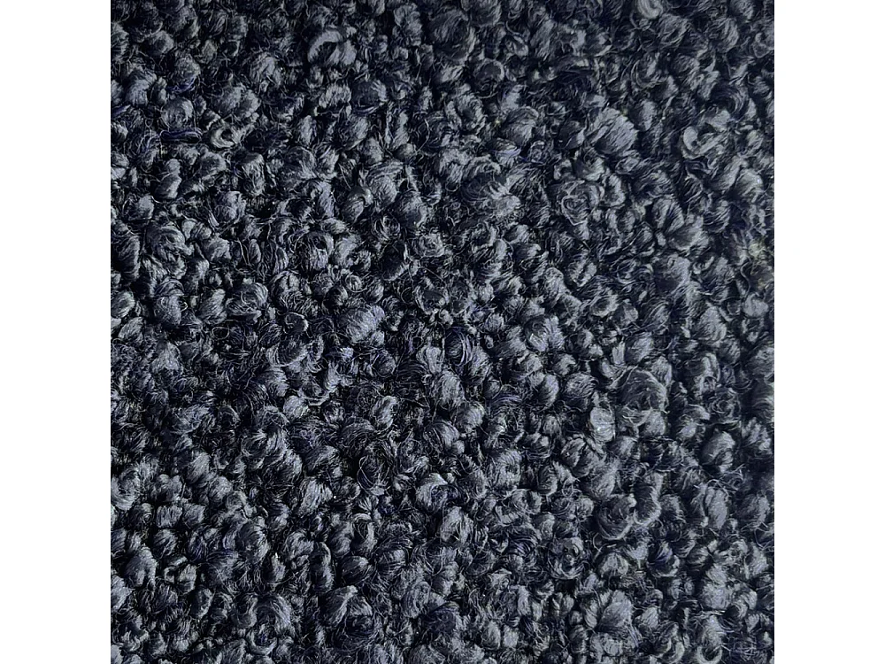 Noor - Pouf pour canapé modulable en tissu bouclette - Bleu marine