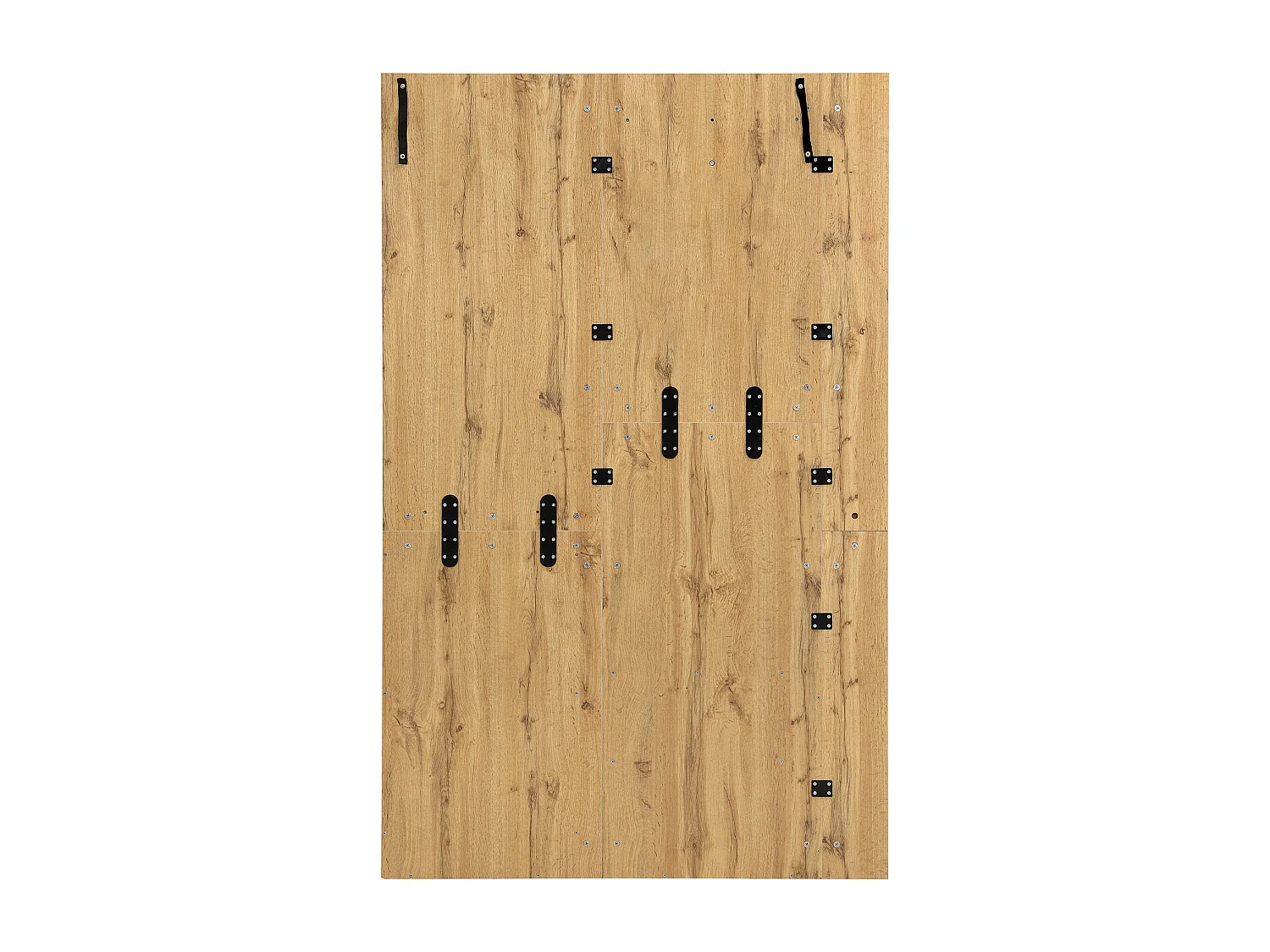 Vestiaire naturel avec 2 portes, miroir, porte-parapluie et banc à chaussures, multifonctionnel 115 x 37 x 185