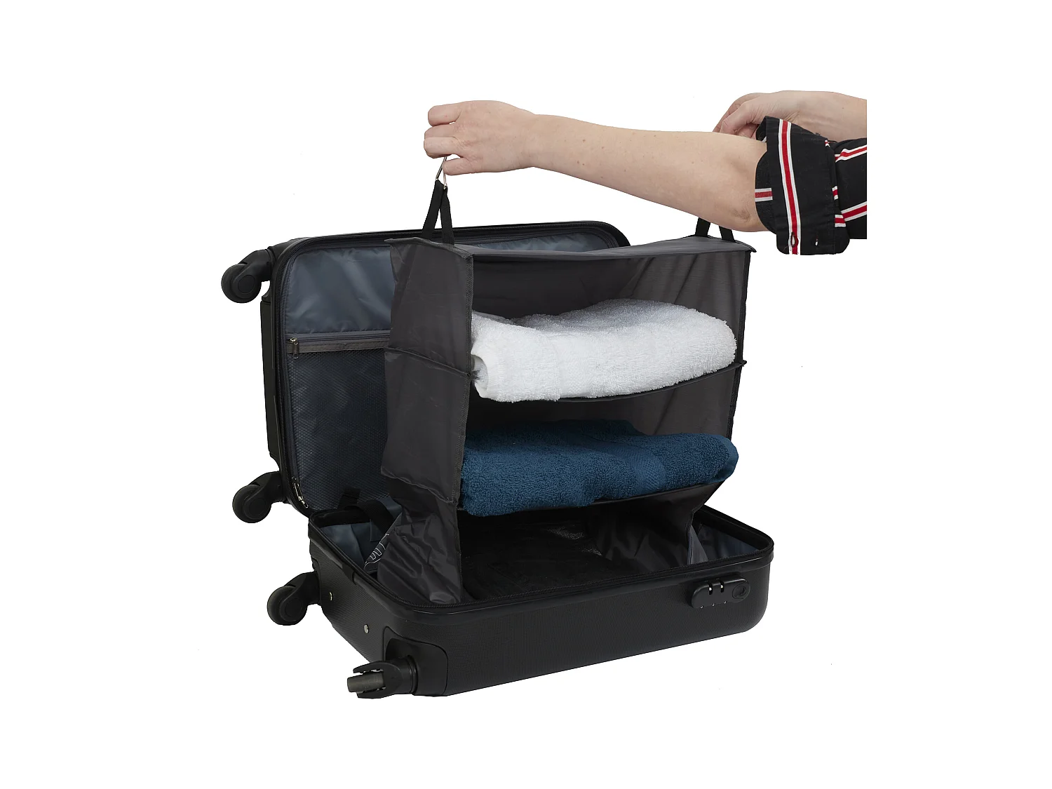 Penderie De Voyage Pliable 54x44x29cm Noir