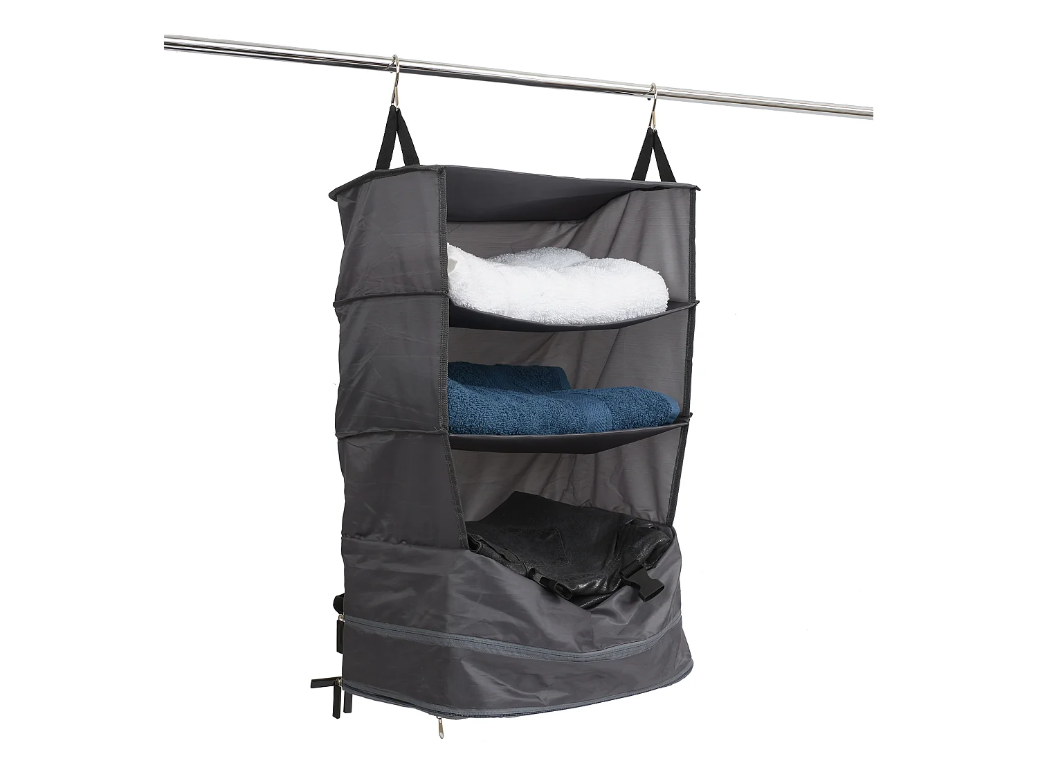 Penderie De Voyage Pliable 54x44x29cm Noir