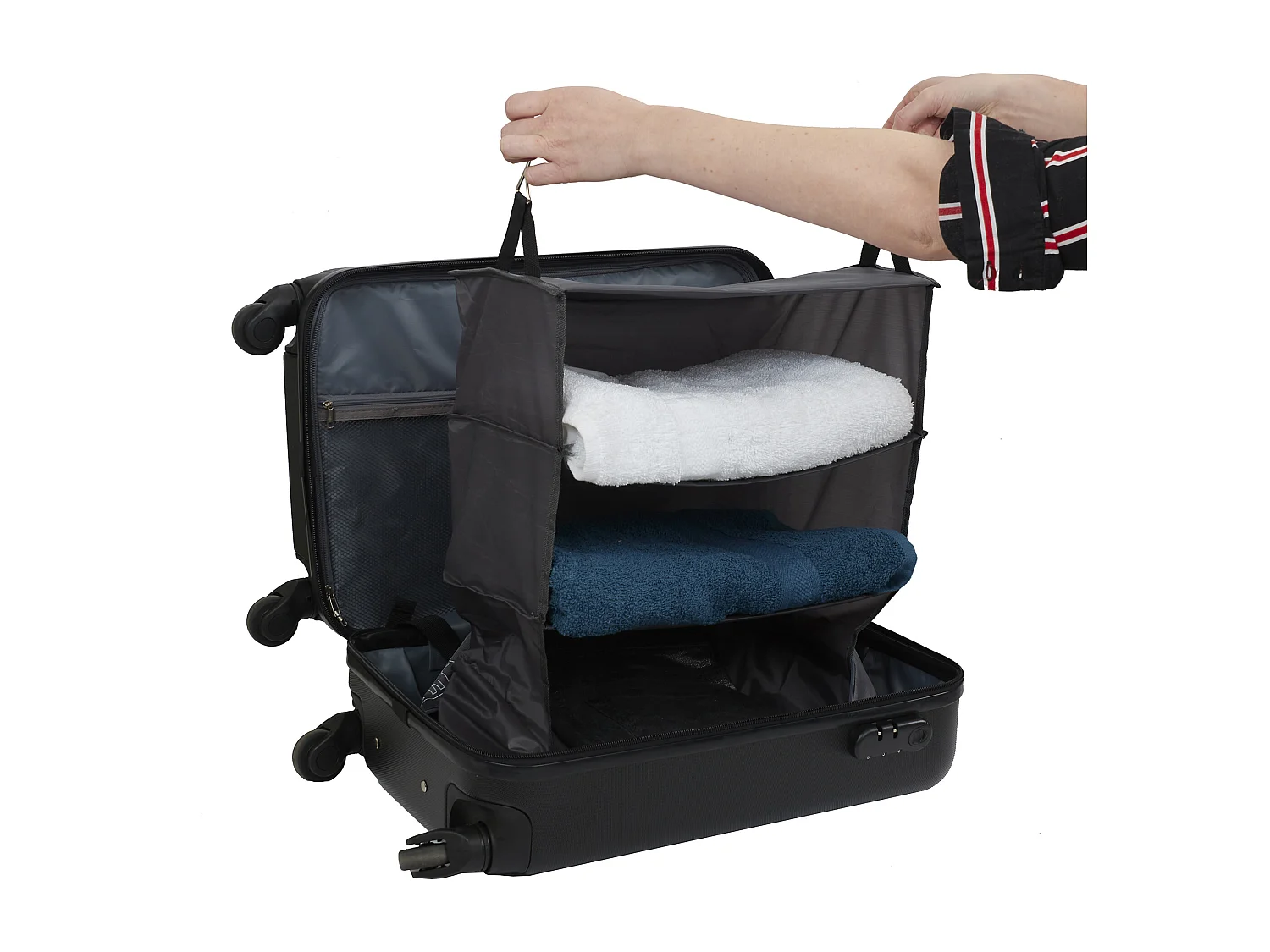 Penderie De Voyage Pliable 54x44x29cm Noir