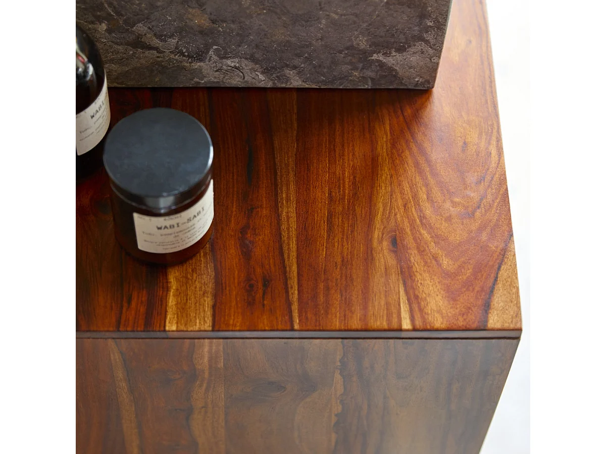 Mobile contenitore in palissandro massello Kwarto 60 cm