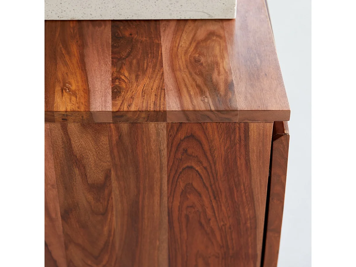 Aufbewahrungsmöbel Ismaël aus Palisanderholz, 155 cm