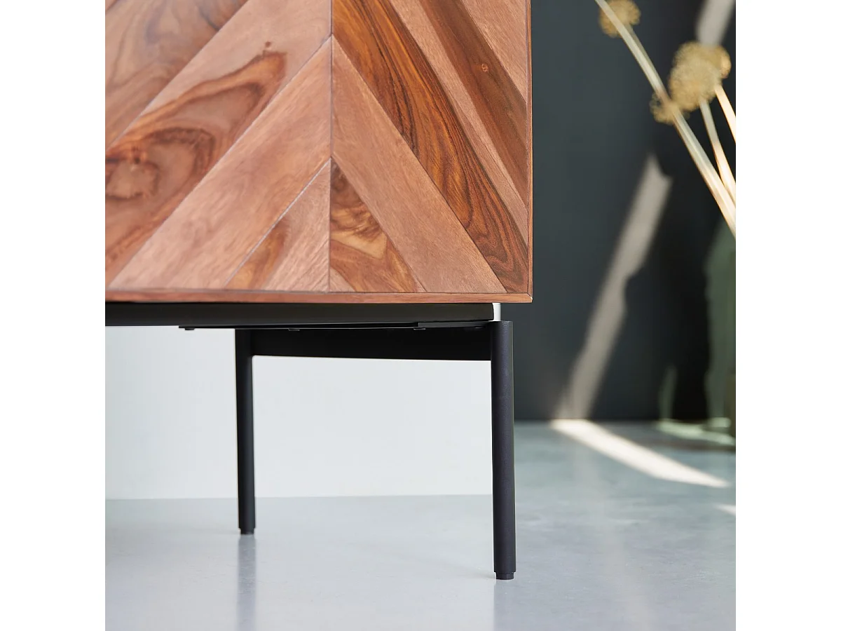 Aufbewahrungsmöbel Ismaël aus Palisanderholz, 155 cm