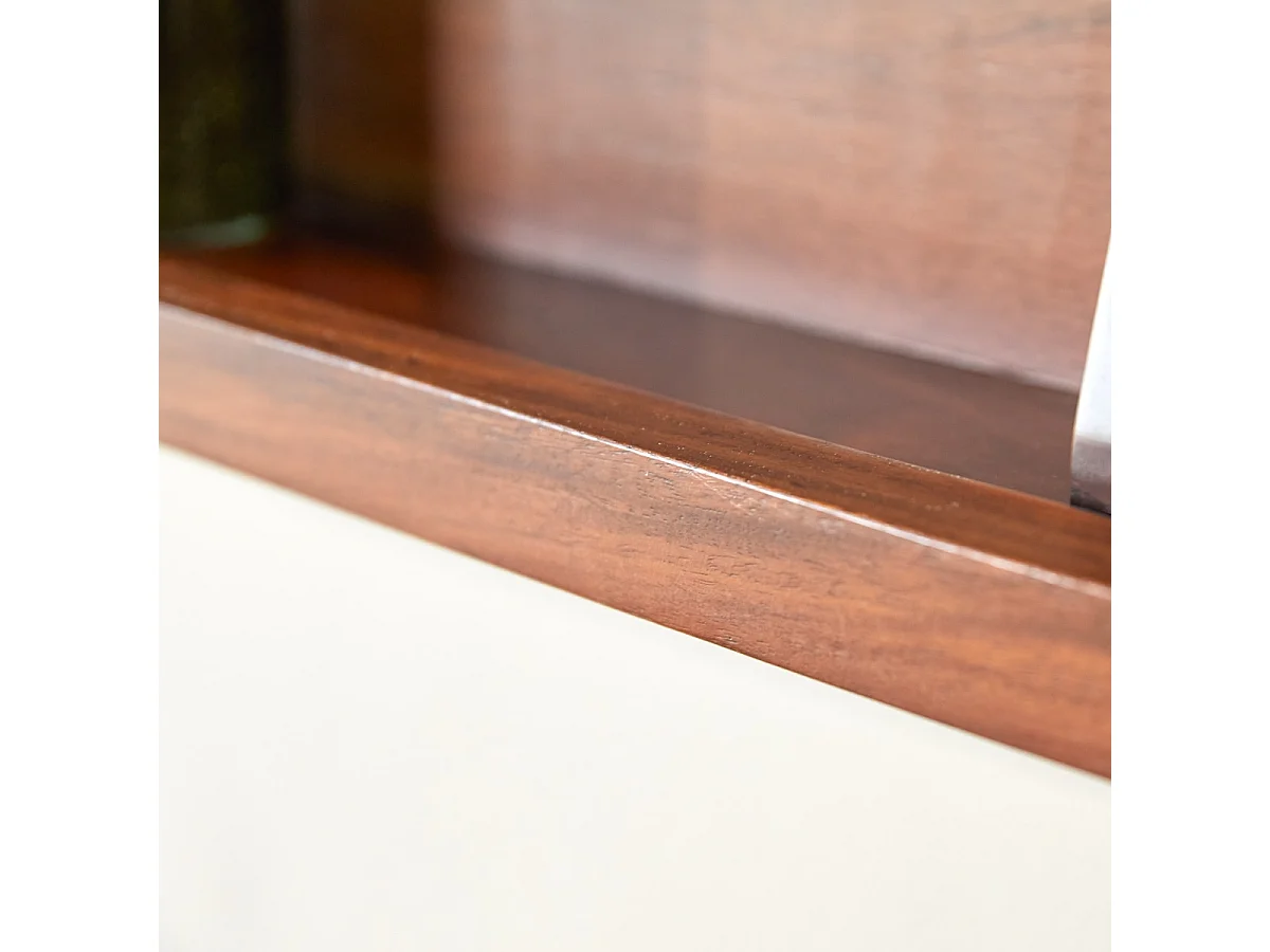 Badezimmerwandregal aus massivem Palisanderholz, 140 cm