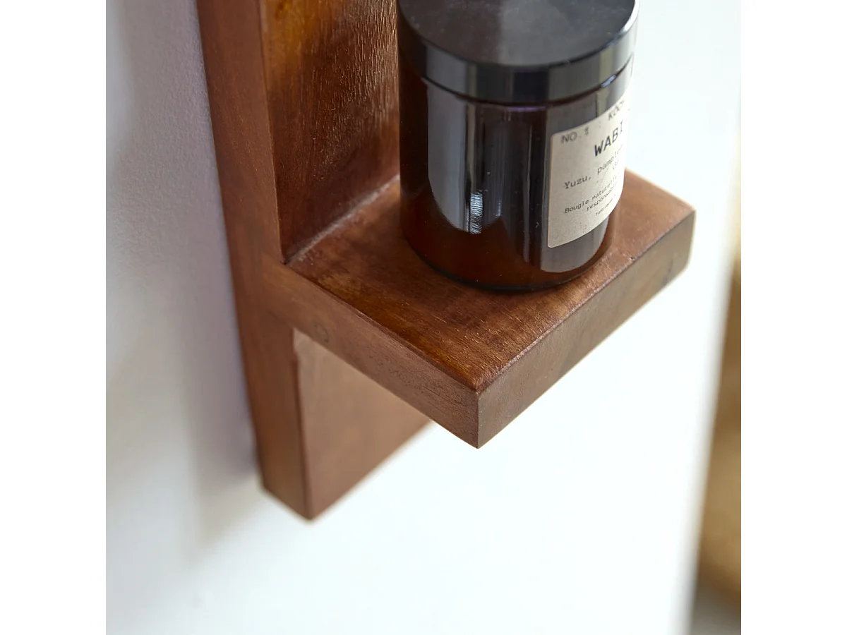 Wandregal Regal vertikale Wandanbringung Palisanderholz Tikamoon