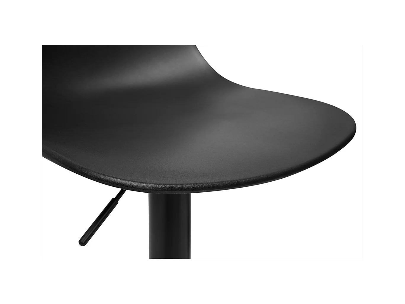 Tabourets de bar réglables design noirs (lot de 2) KELLY