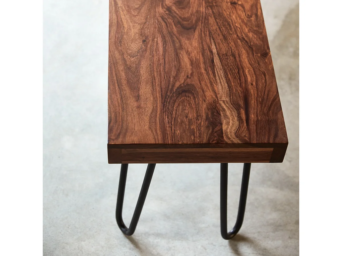 Panca in legno di palissandro 180 Helga