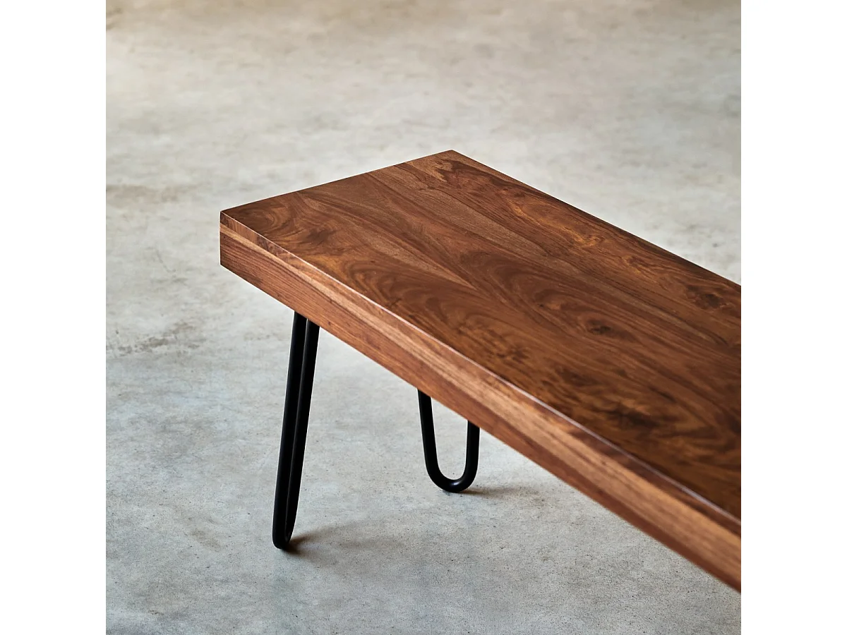 Panca in legno di palissandro 135 Helga