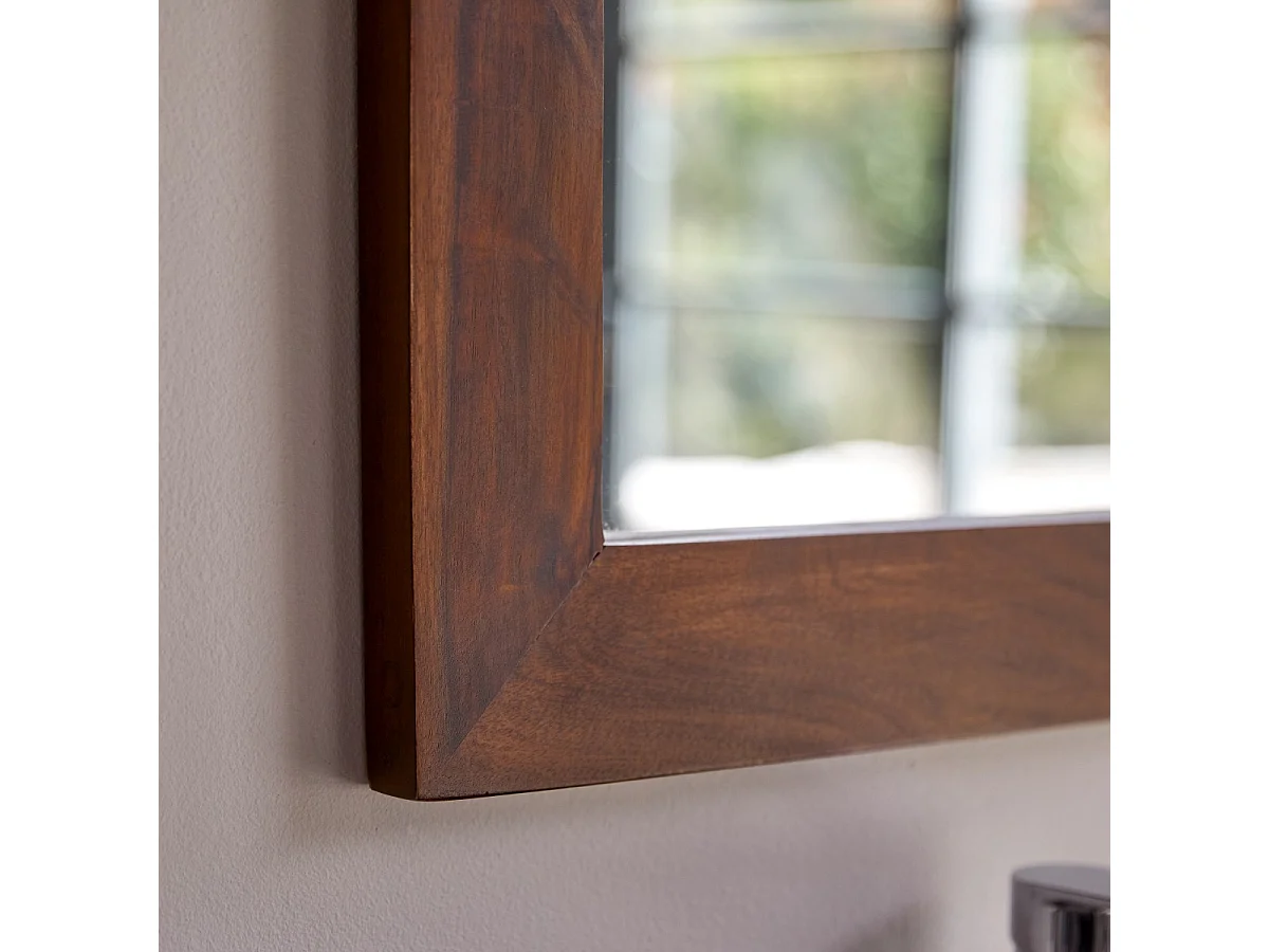 Spiegel Badezimmer Flur Schlafzimmer Wandspiegel 100x50 cm Massivholz Palisander