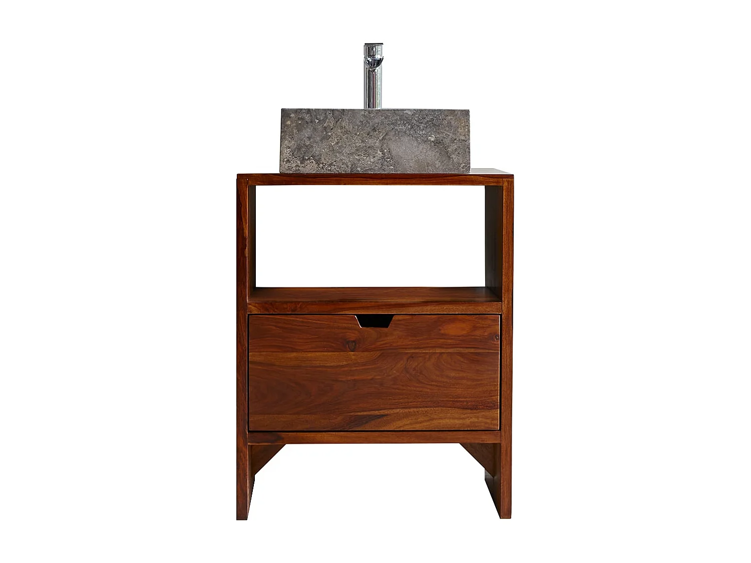 Waschtischunterschrank Kwarto aus massivem Palisanderholz 60 cm