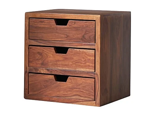 Regal mit Schubkästen kombinierbar Würfel Palisander massives Holz Neu Tikamoon