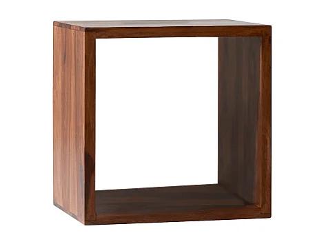 Würfel Beistelltisch Couchtisch TV-Tisch Palisander massives Holz Neu Tikamoon