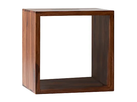 Würfel Beistelltisch Couchtisch TV-Tisch Palisander massives Holz Neu Tikamoon