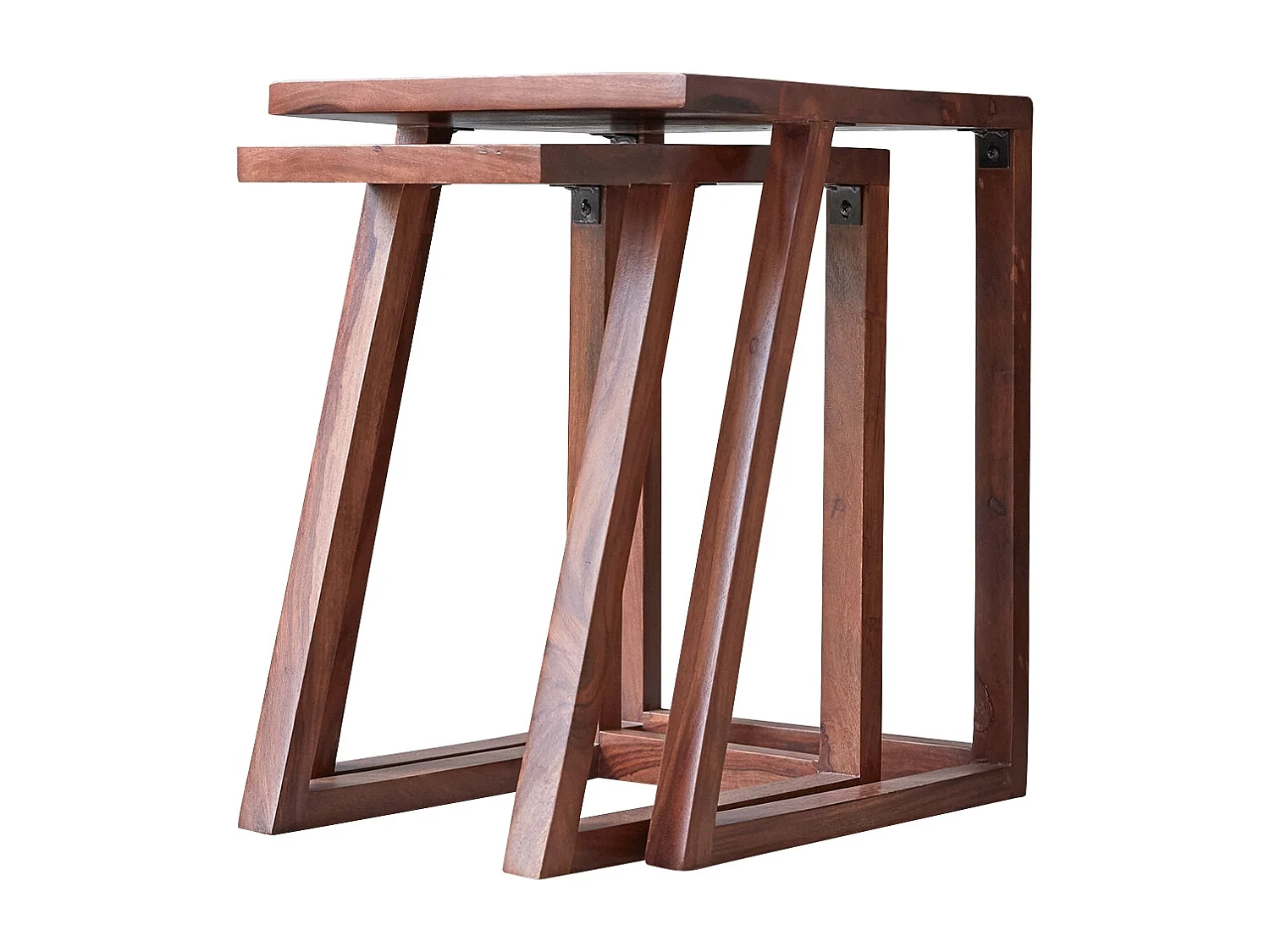 Tavolini impilabili in legno di palissandro Gaspard