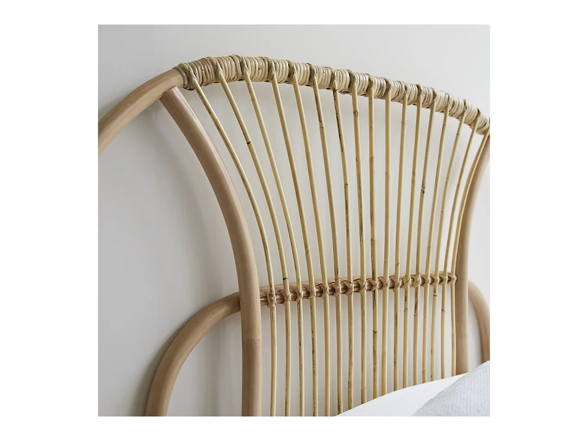 Testata per letto in rattan 120 cm Leontie