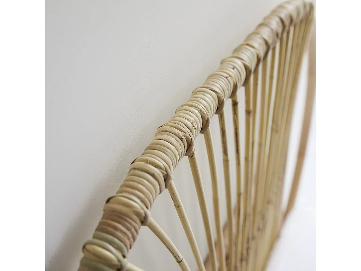 Kopfteil aus Rattan für Einzelbett Bett 120 cm Breite Schlafzimmer Tikamoon