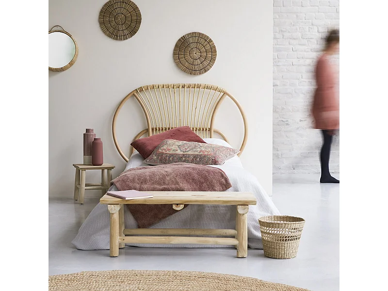 Testata per letto in rattan 120 cm Leontie