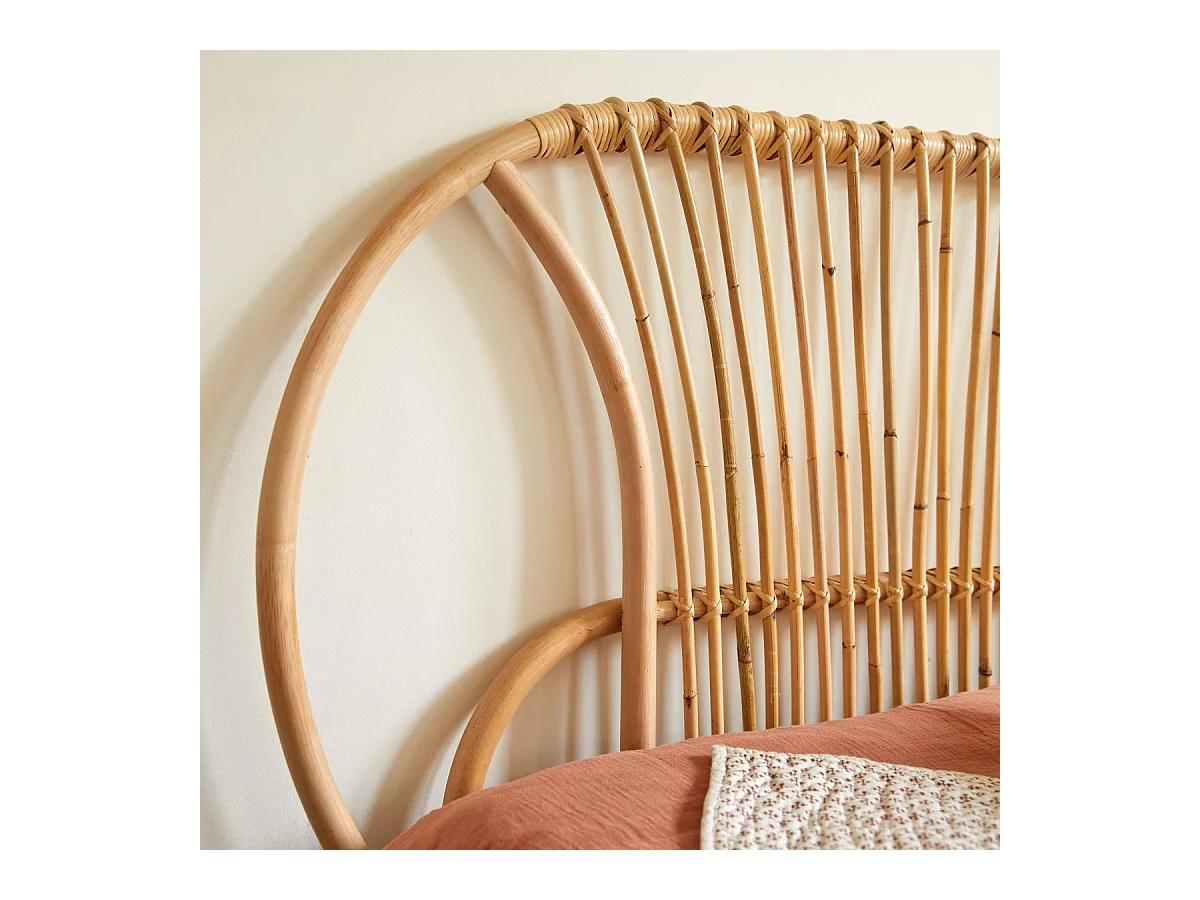 Testiera per letto bambini in canne di rattan 120 Leontie