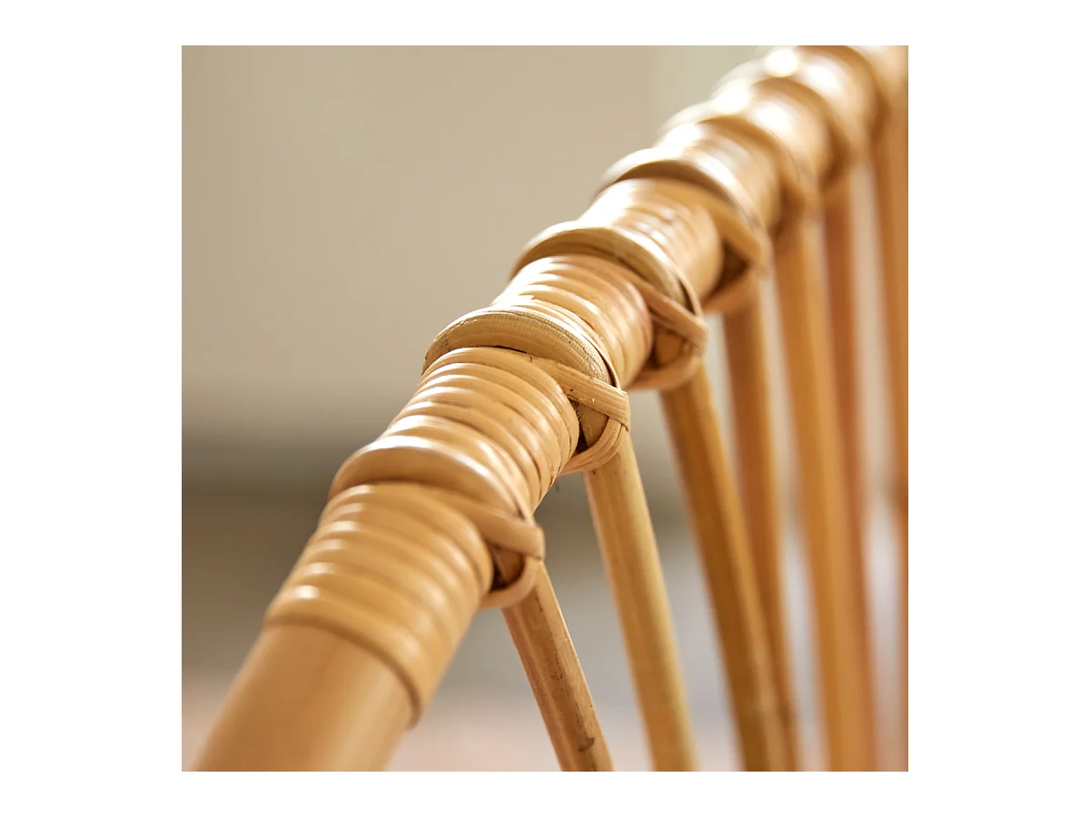 Testiera per letto bambini in canne di rattan 120 Leontie