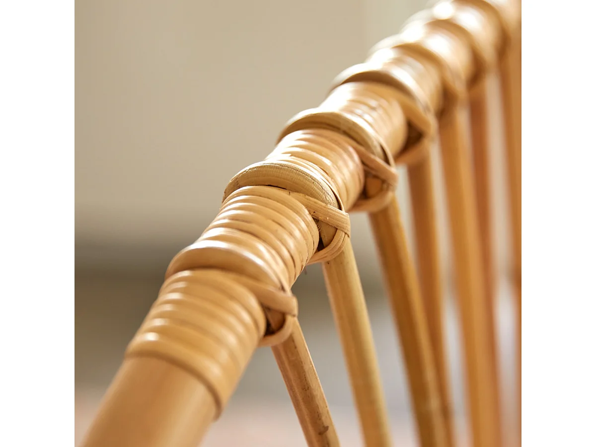 Testiera per letto bambini in canne di rattan 120 Leontie