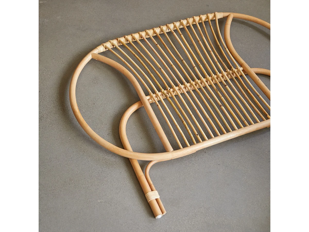 Testiera per letto bambini in canne di rattan 120 Leontie