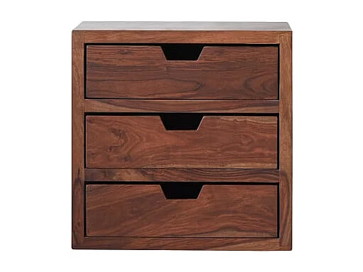 Nachttisch Kwarto aus massivem Palisanderholz 3 Schubladen