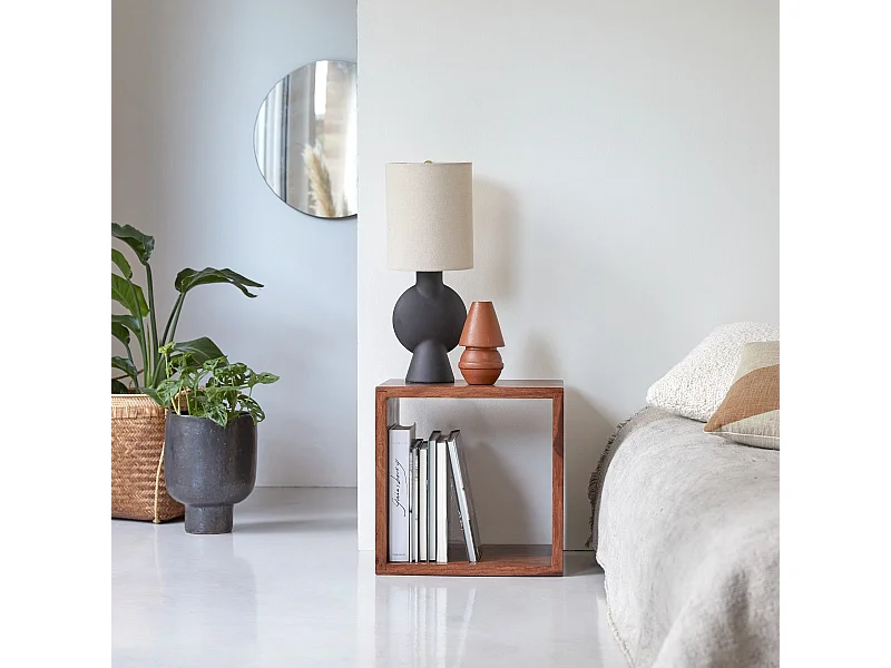 Nachttisch Kwarto aus massivem Palisanderholz