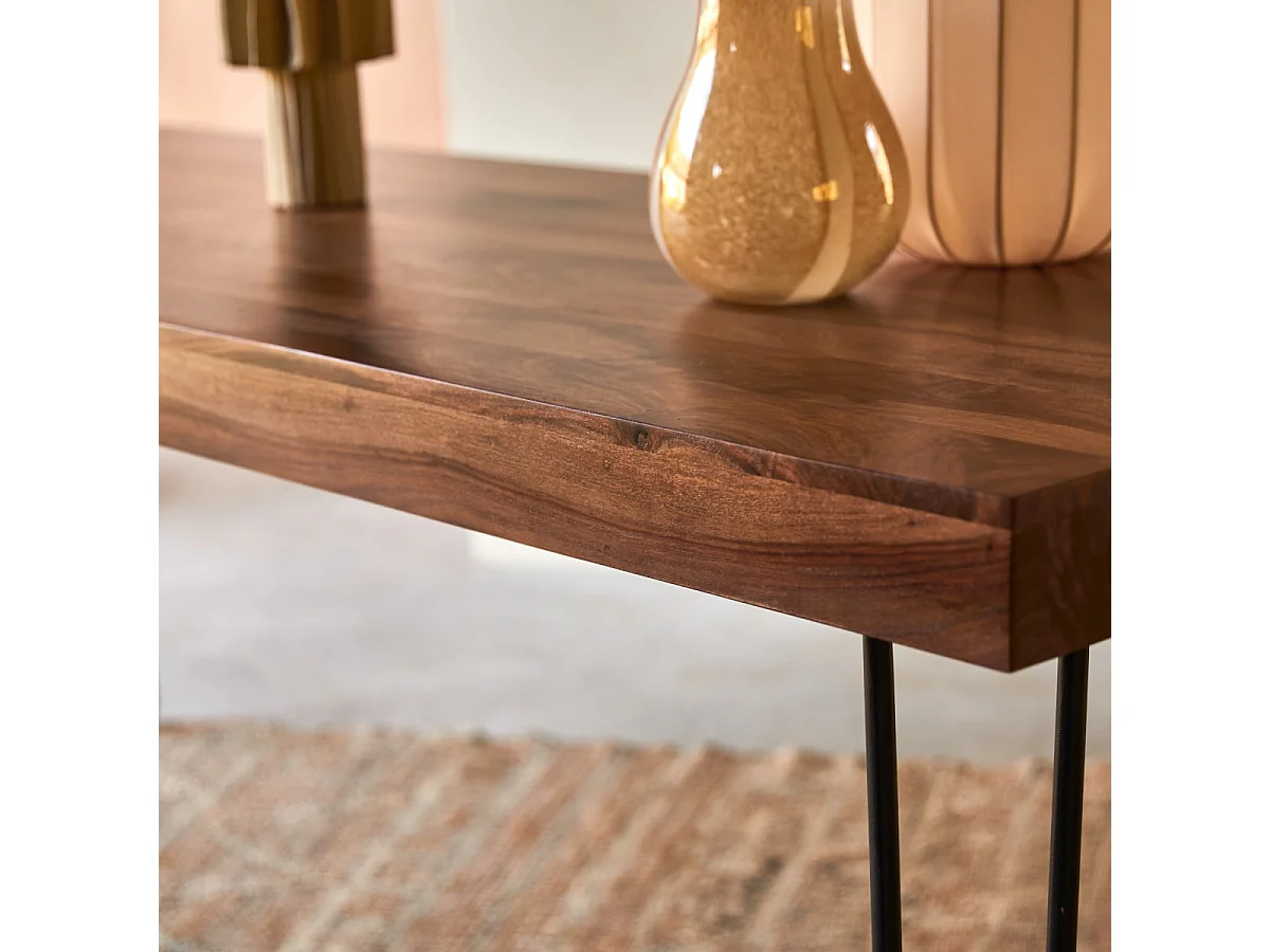 Tavolo in legno di palissandro 210x75 Helga