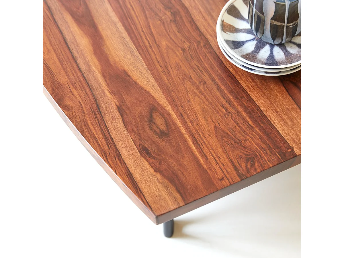 Tavolino basso in legno di palissandro 110x60 Bonnie