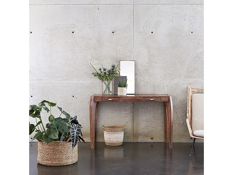 Console consolle mobile tavolo scrivania ingresso soggiorno palissandro legno