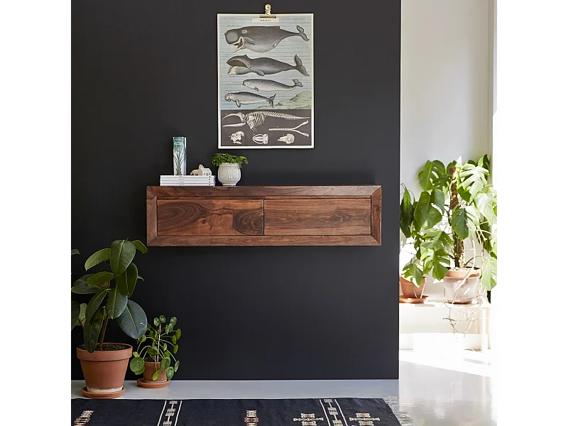 Konsolentisch Sideboard Wandschrank aus Palisanderholz 120 cm Neu Tikamoon
