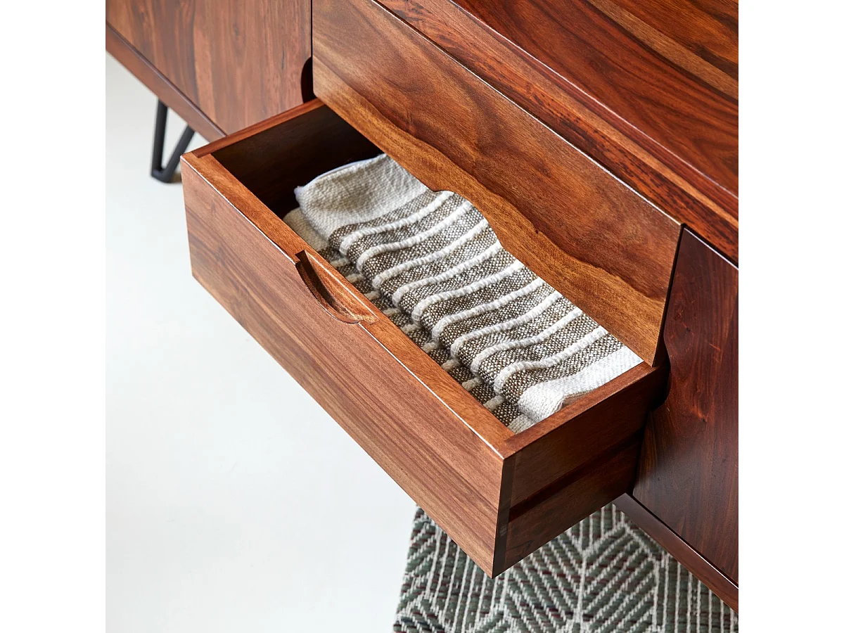 TV Schrank aus Palisander 150 cm Unterschrank Lowboard Sheesham