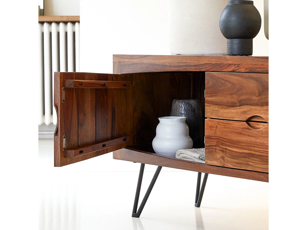 Mobile porta TV in legno di palissandro 180 Bonnie