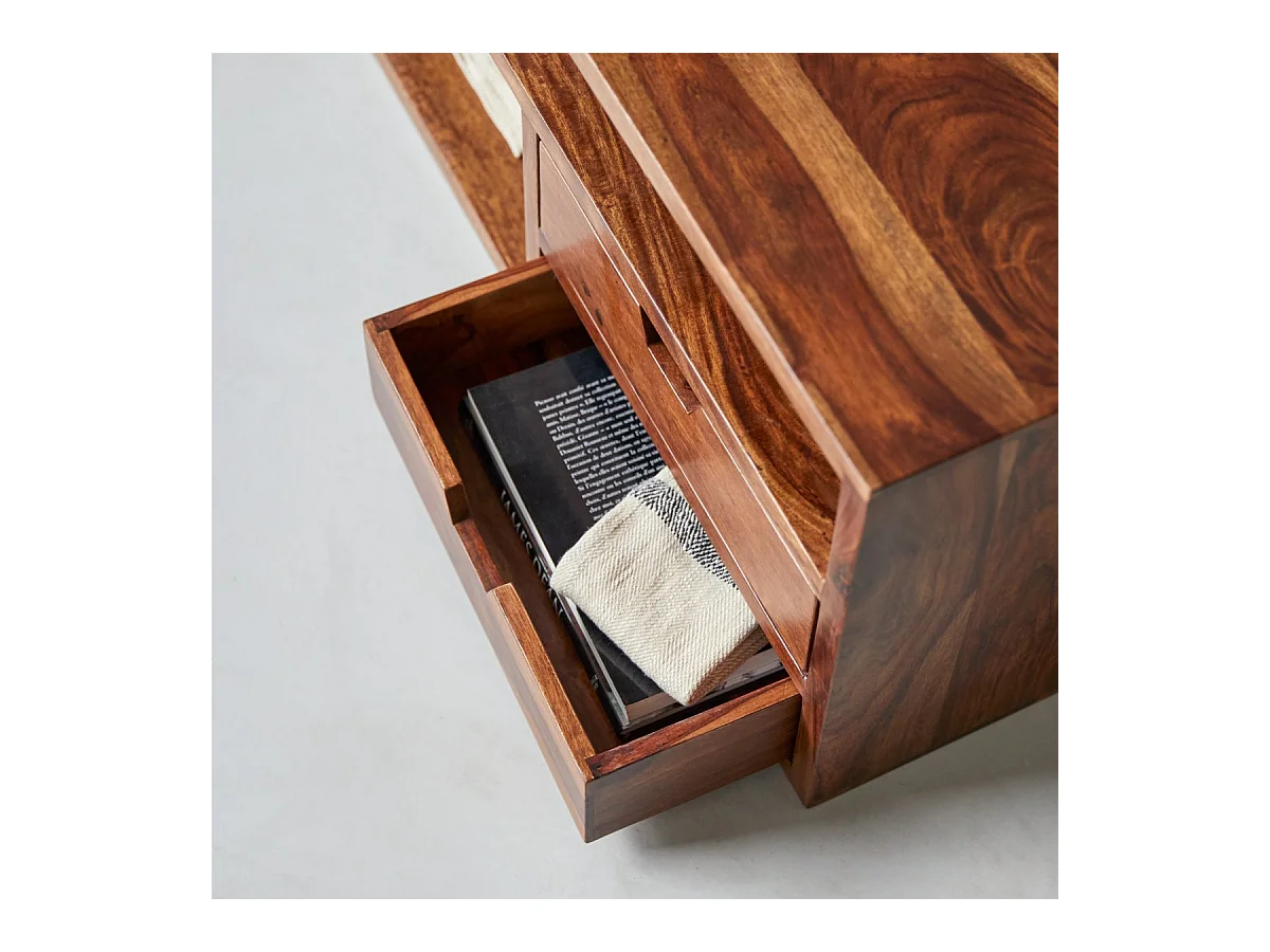 TV-Unterschrank TV-Schrank TV-Tisch Palisander massives Holz 170cm Tikamoon