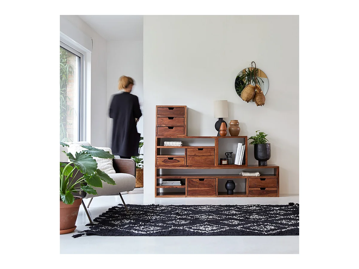 TV-Unterschrank TV-Schrank TV-Tisch Palisander massives Holz 170cm Tikamoon