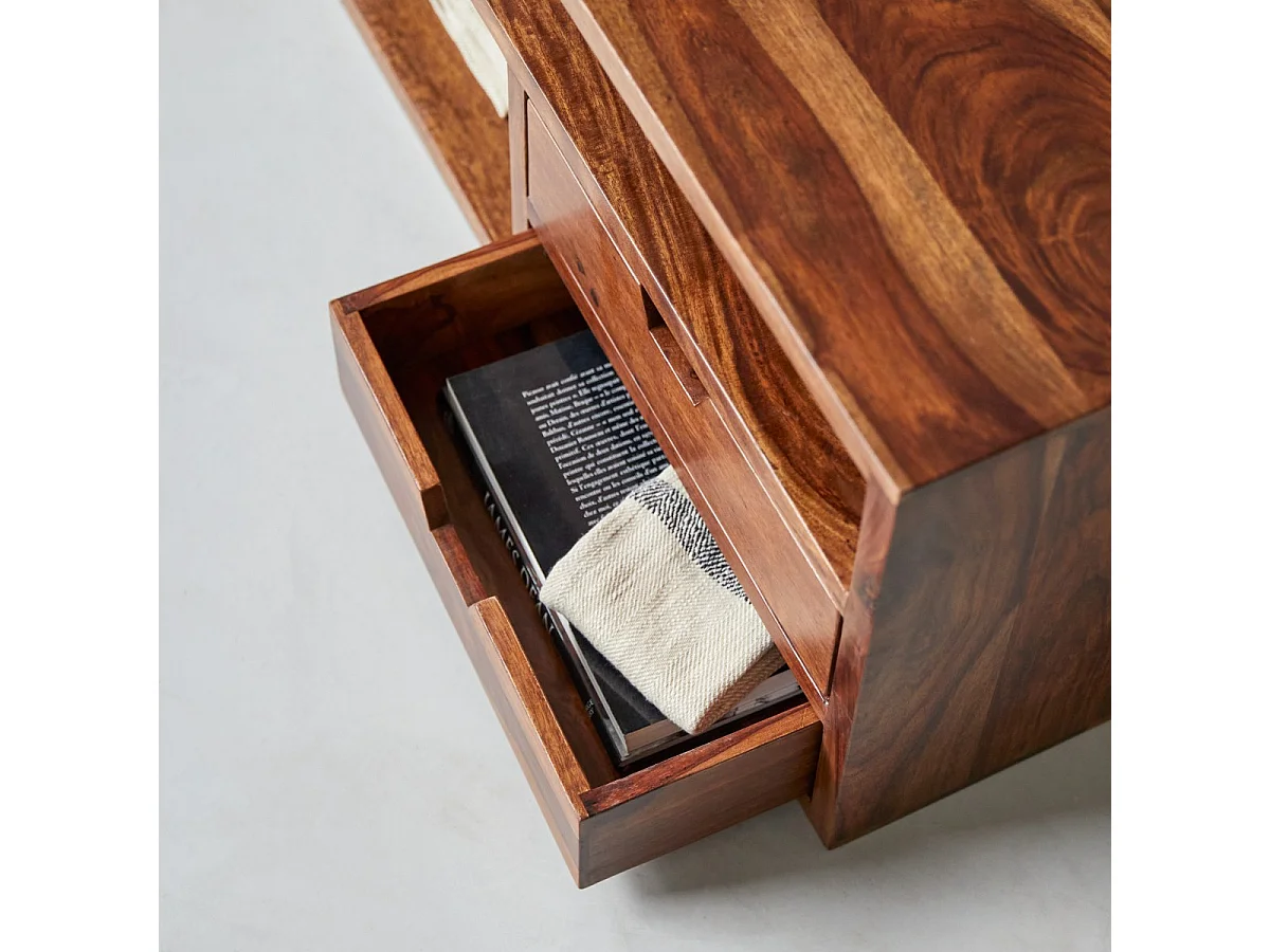 mobile TV porta-TV legno massello palissandro 170cm arredo soggiorno tv Tikamoon