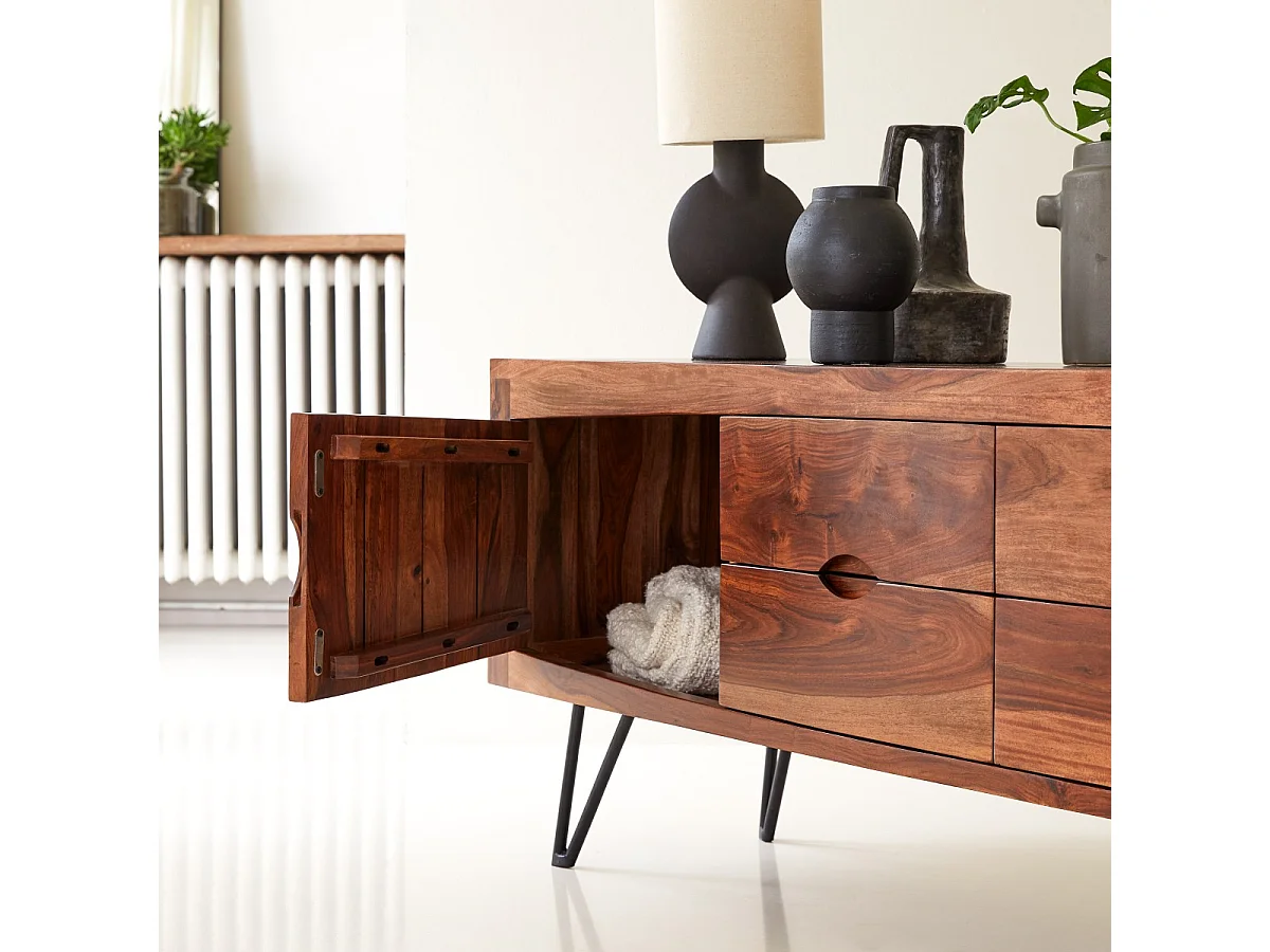 TV Schrank aus Palisander 180 cm Unterschrank Lowboard Sheesham