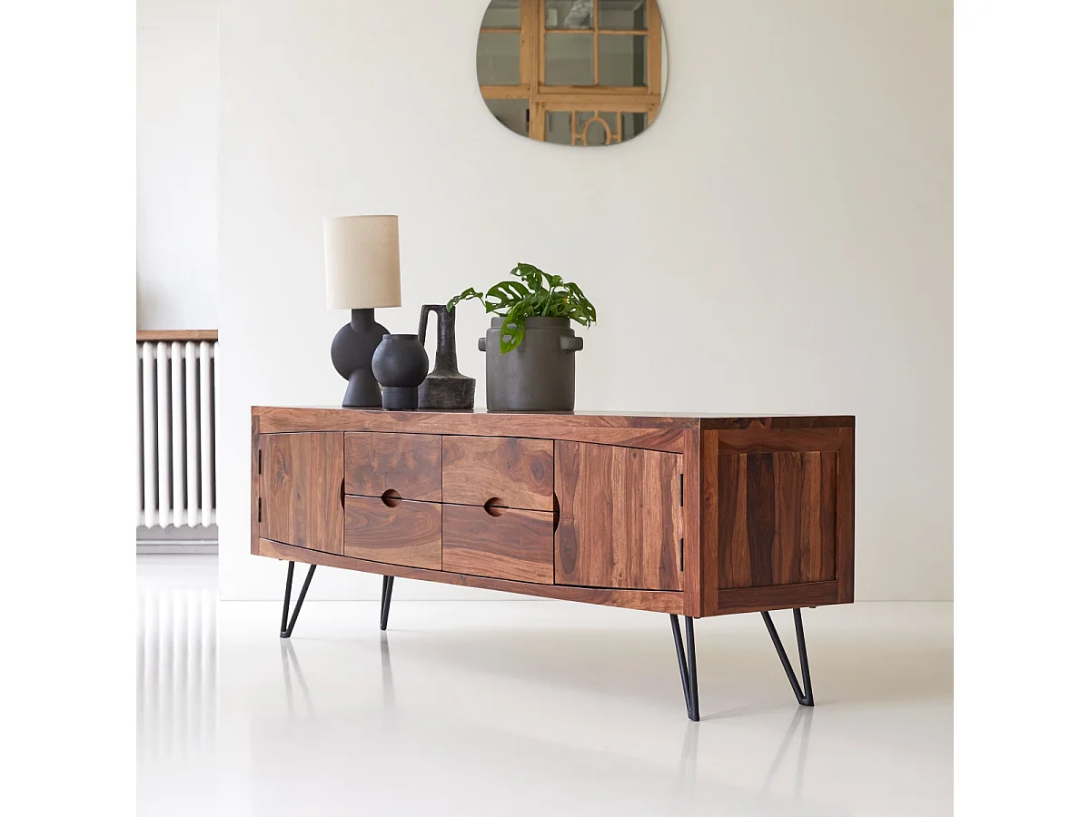 TV Schrank aus Palisander 180 cm Unterschrank Lowboard Sheesham