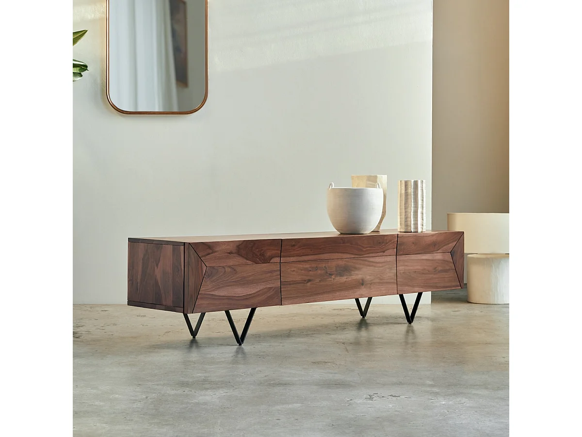 Mobile porta tv in legno di palissandro Metric