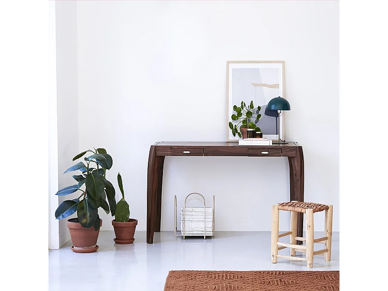 Eleganter Schreibtisch aus massivem Palisanderholz 135 Luna