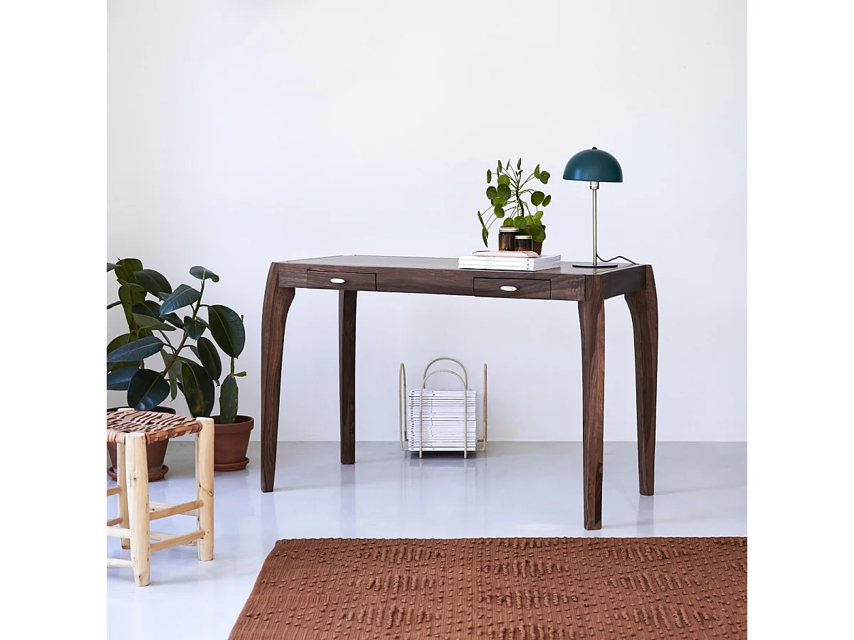 Eleganter Schreibtisch aus massivem Palisanderholz 135 Luna
