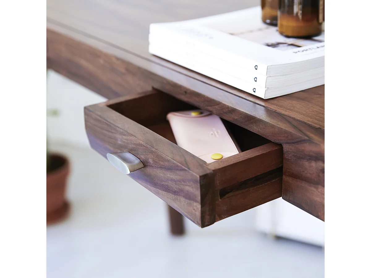 Eleganter Schreibtisch aus massivem Palisanderholz 135 Luna