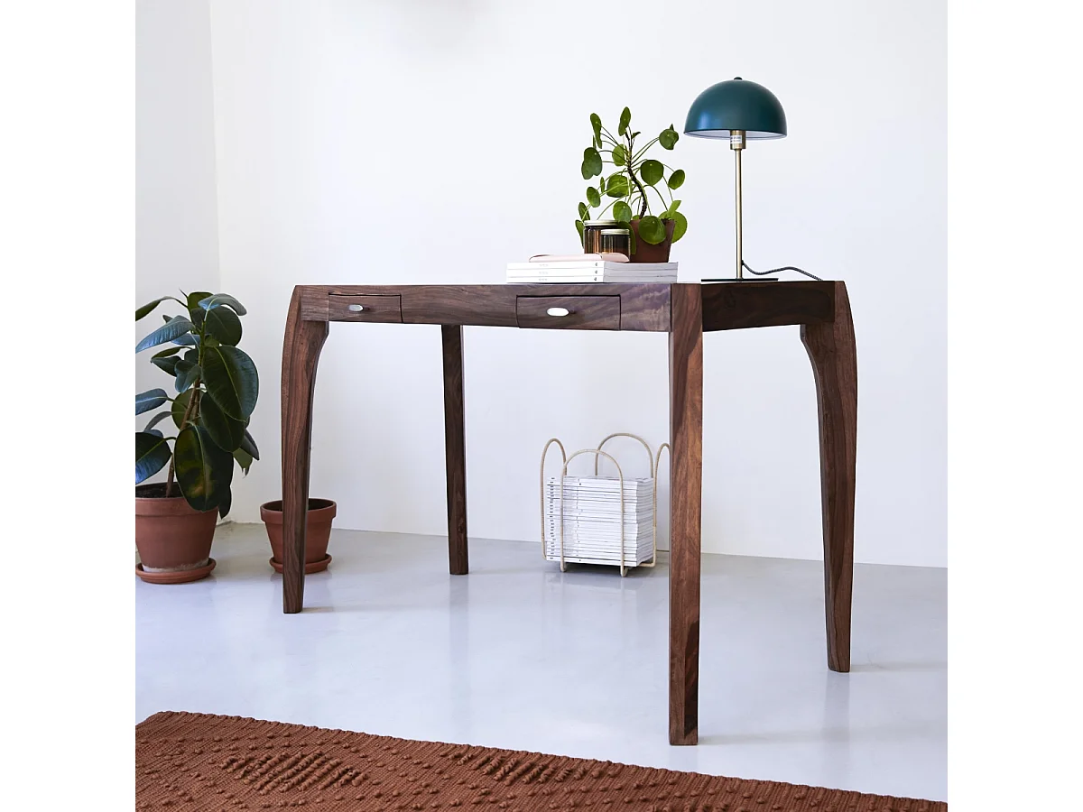 Eleganter Schreibtisch aus massivem Palisanderholz 135 Luna