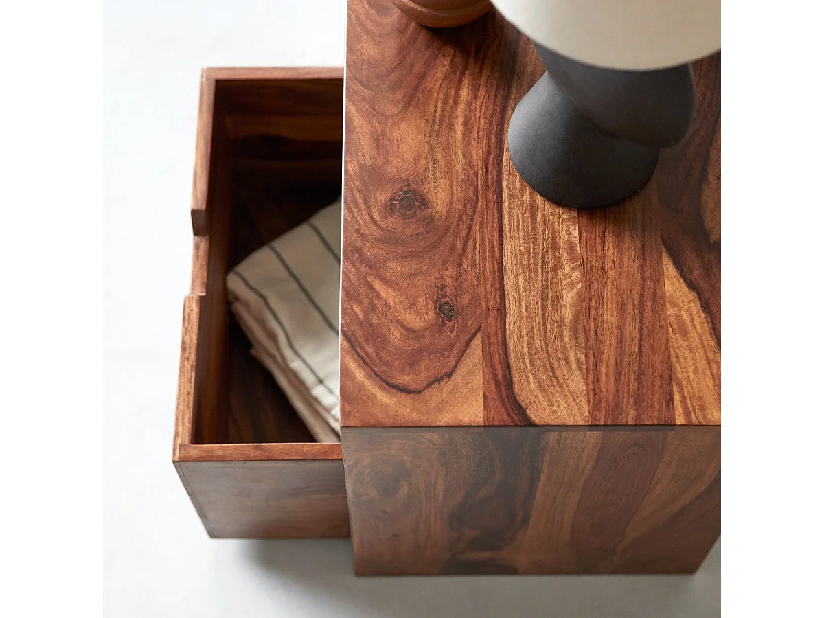 TV-Unterschrank TV-Schrank TV-Tisch Palisander massives Holz Neu Tikamoon