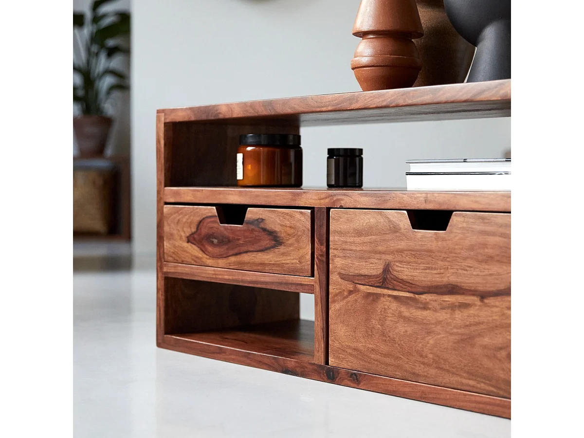 TV-Unterschrank TV-Schrank TV-Tisch Palisander massives Holz Neu Tikamoon