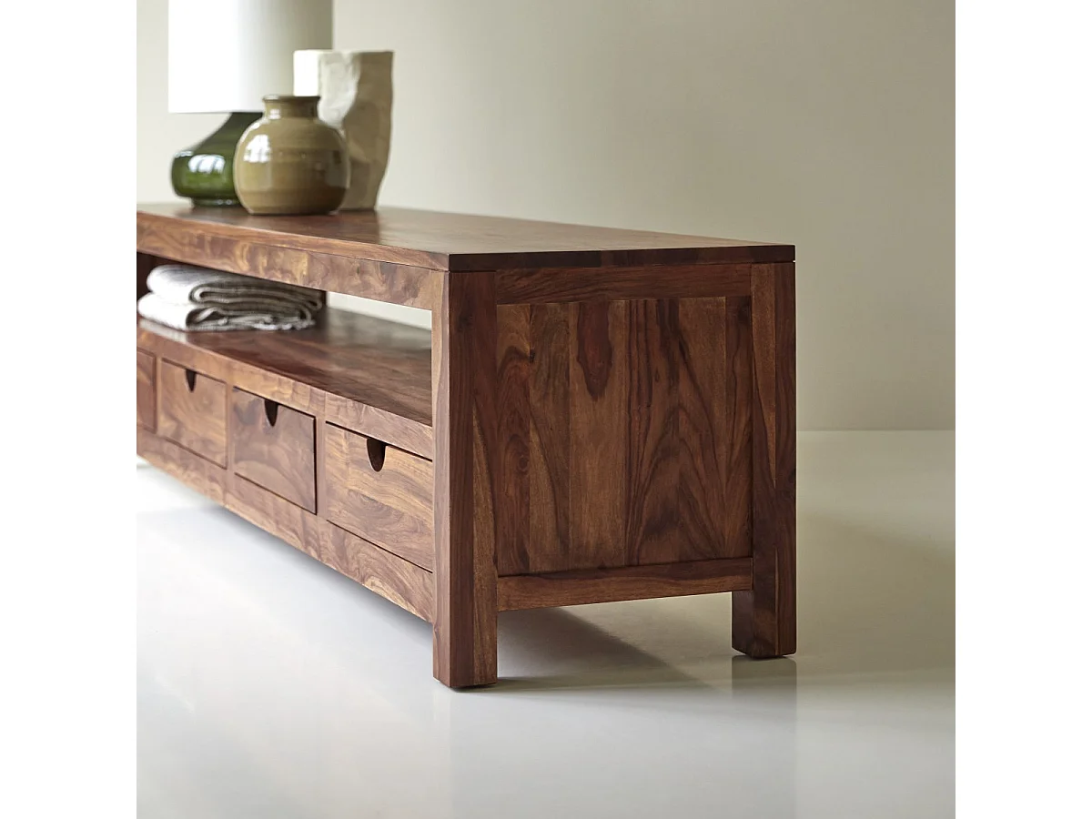TV-Unterschrank TV-Schrank TV-Tisch Palisander Sheesham 200cm Tikamoon