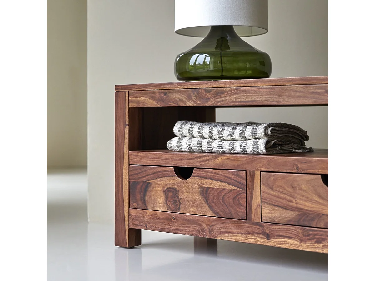 TV-Unterschrank TV-Schrank TV-Tisch Palisander Sheesham 200cm Tikamoon