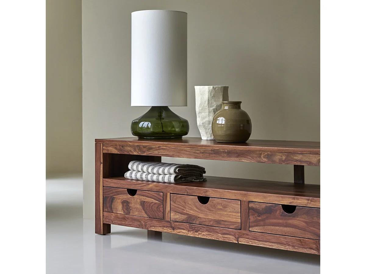 TV-Unterschrank TV-Schrank TV-Tisch Palisander Sheesham 200cm Tikamoon